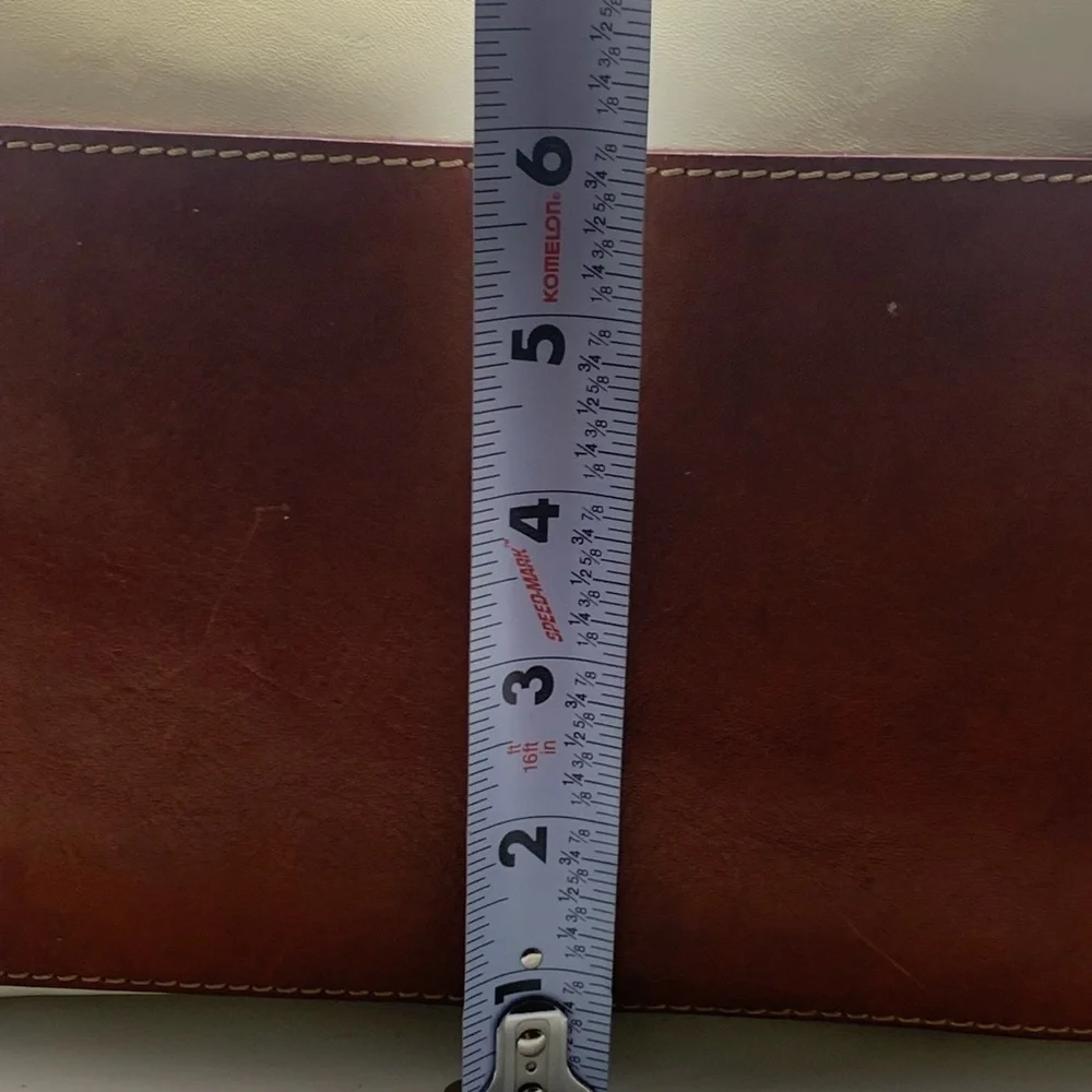 DOONEY And BOURKE genuine florentine vacchetta white leather satchel bag - Picture 11 of 16